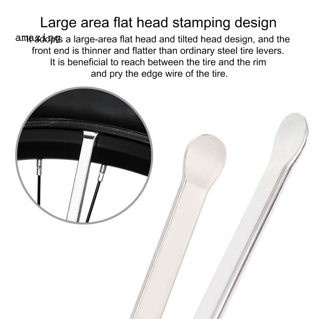 Set 3 Muỗng Mở Lốp Xe Đạp Leo Núi Bằng Thép Không Gỉ