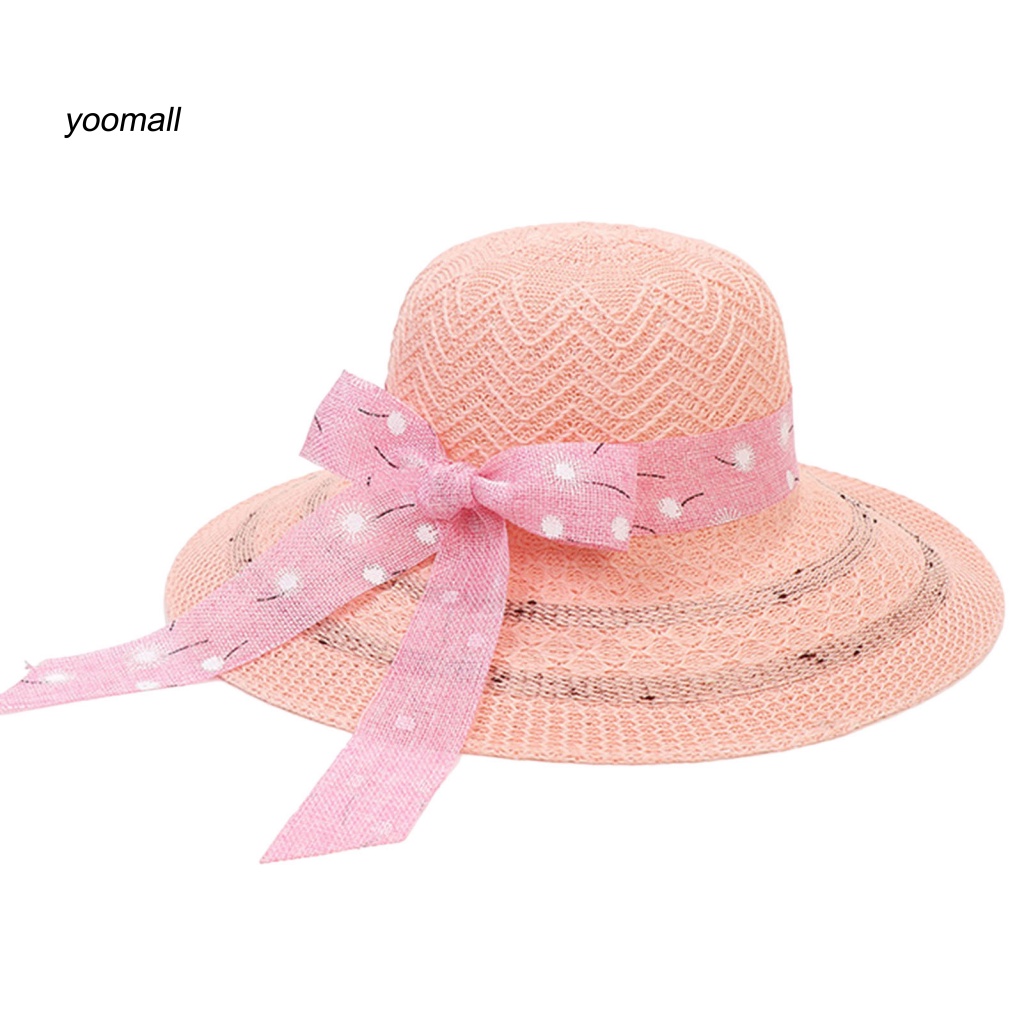 Mũ Rộng Vành Dệt Kim Chống Tia UV Thoáng Khí Thời Trang Đi Biển Mùa Hè Cho Nữ