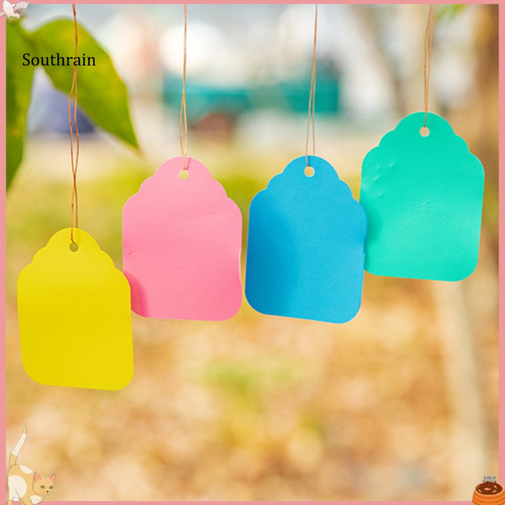 Set 100 Thẻ Nhựa Nhiều Màu Chống Nước Chịu Thời Tiết Treo Chậu Cây Trồng Sân Vườn