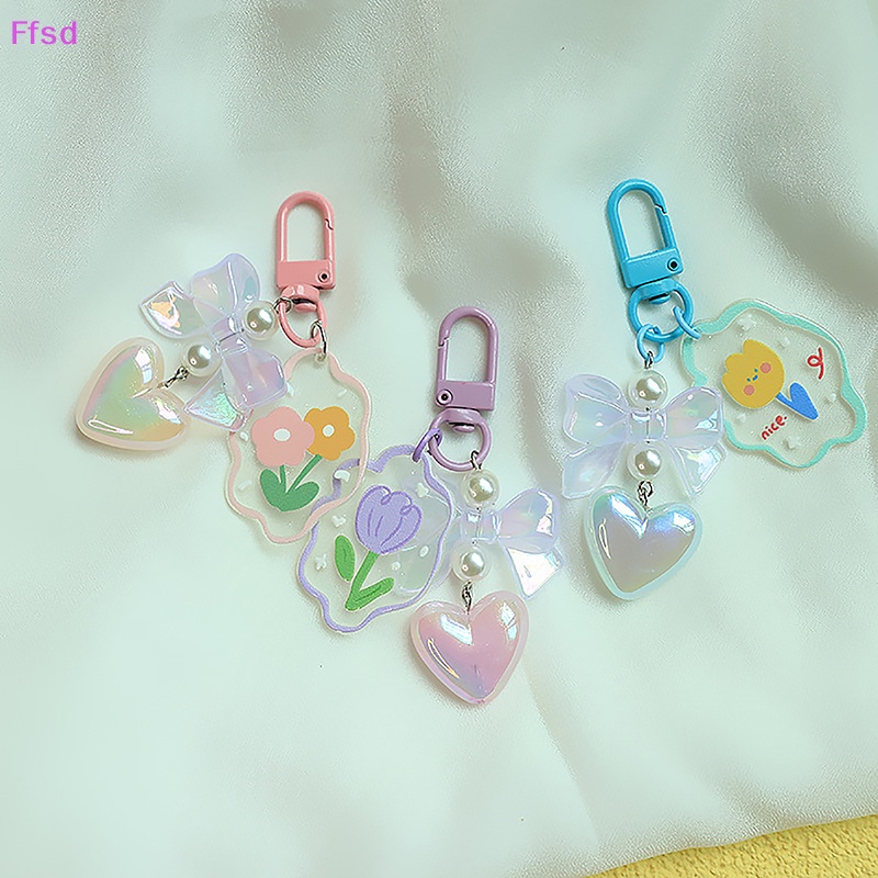 {Ffsd} Mặt Trang Sức Treo Trang Sức Tai Nghe Trong Suốt Hình Hoa Tulip Cho Nữ * Hàng Bán Chạy *