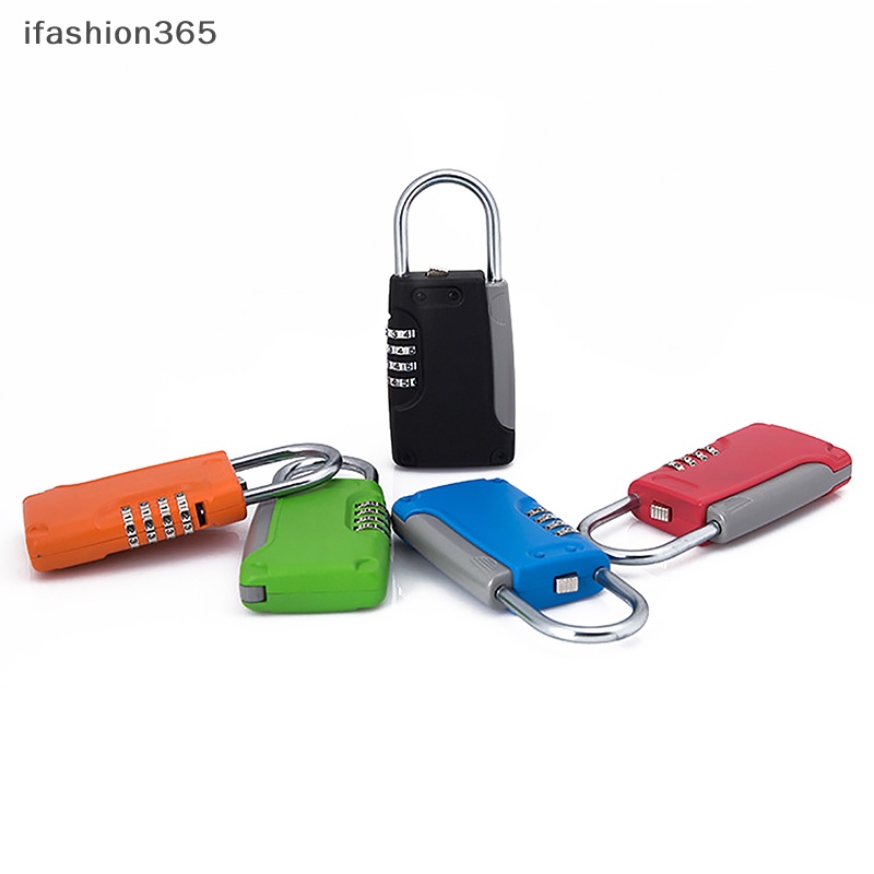 Hộp Khóa Mật Khẩu 4 Chữ Số Kèm Móc Mini Bằng Kim Loại Chất Lượng Cao ifashion365
