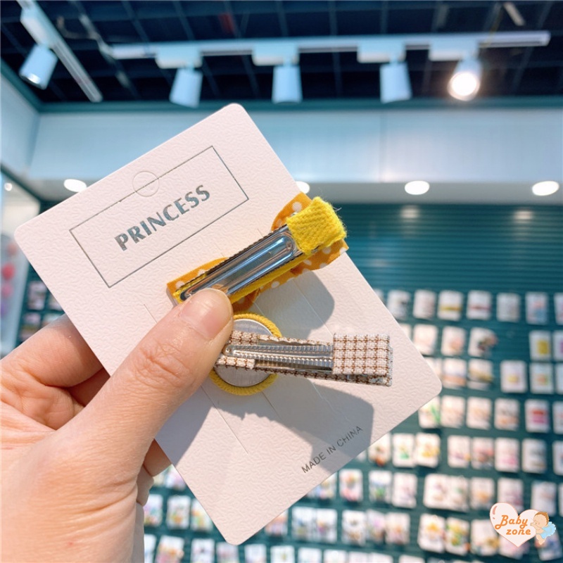 Kẹp Tóc Nơ Họa Tiết Chấm Bi Dễ Thương Phong Cách Hàn Quốc Cho Bé Gái