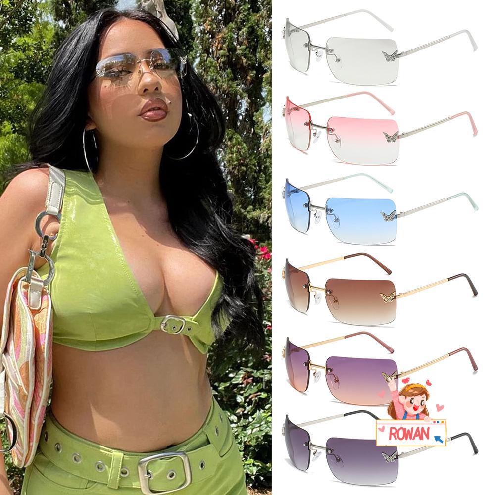 Kính Mát Hình Bướm Chống Tia UV Không Viền