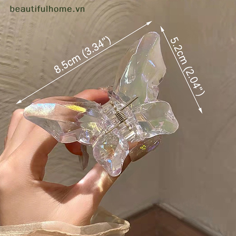 Kẹp Bướm Càng Cua Nhiều Màu Sắc Chất Liệu Acrylic Cho Nữ Mã 2023