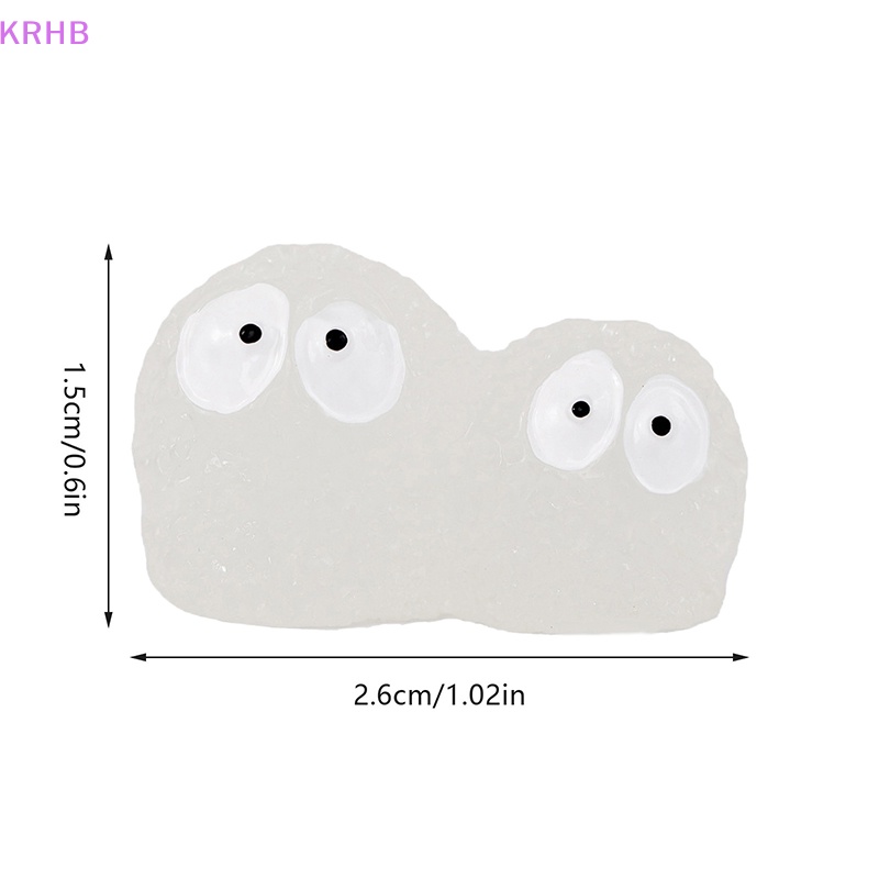 Set 2 Đồ trang trí Búp Bê Mini Màu Đen Phát Sáng Dùng Trang Trí Tiểu Cảnh Mới