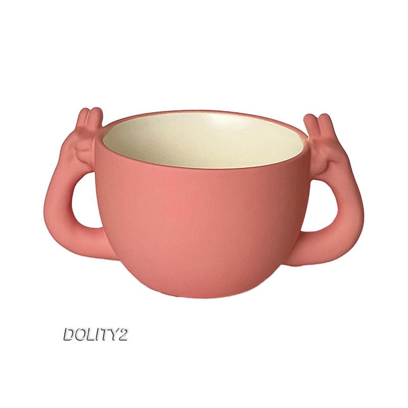 Bộ 2 Cốc Sứ Uống Nước / Trà Sữa / Cà Phê Thiết Kế Độc Đáo Tiện Dụng Cho Gia Đình