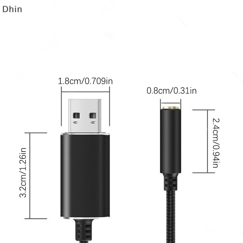 Giắc Cắm Chuyển Đổi USB Sang Cổng Âm Thanh 3.5mm / USB Sang Cổng 3.5mm Chuyên Dụng Cho Máy Tính