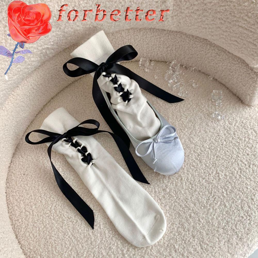 Vớ Mỏng Chống Ma Sát Thấm Hút Mồ Hôi Thắt Nơ Thiết Kế Xếp Chồng Thời Trang Xuân Hè Cho Nữ