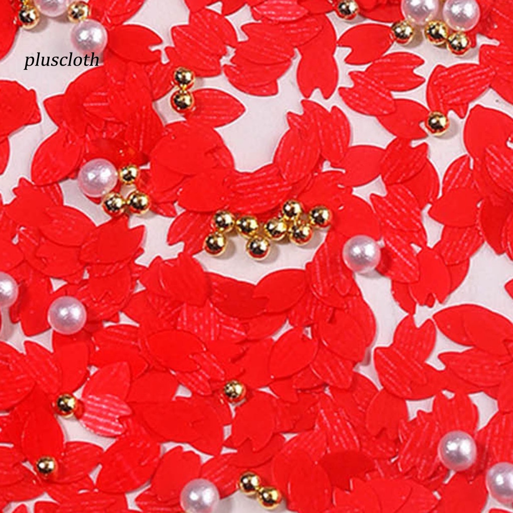 1 Hộp Sequin Hình Cánh Hoa Màu Sắc Sống Động Siêu Mỏng Trang Trí Móng Tay