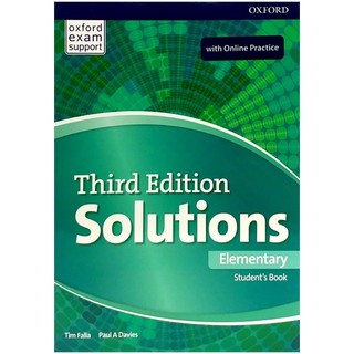 Sách - Solutions 3th Edition: Elementary: Student's Book And Online Practice Pack