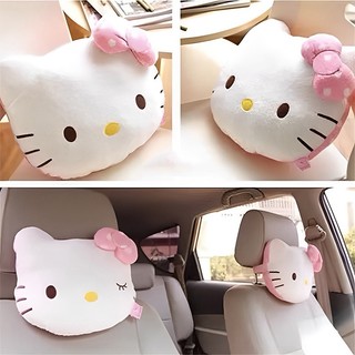 Sanrio gối tựa đầu và cổ gắn ghế ngồi xe hơi hình hello kitty dễ thương