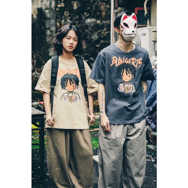 Áo Thun Tay Ngắn Cổ Tròn Dáng Rộng Thời Trang Mùa Hè Phong Cách Mới Cho Nam