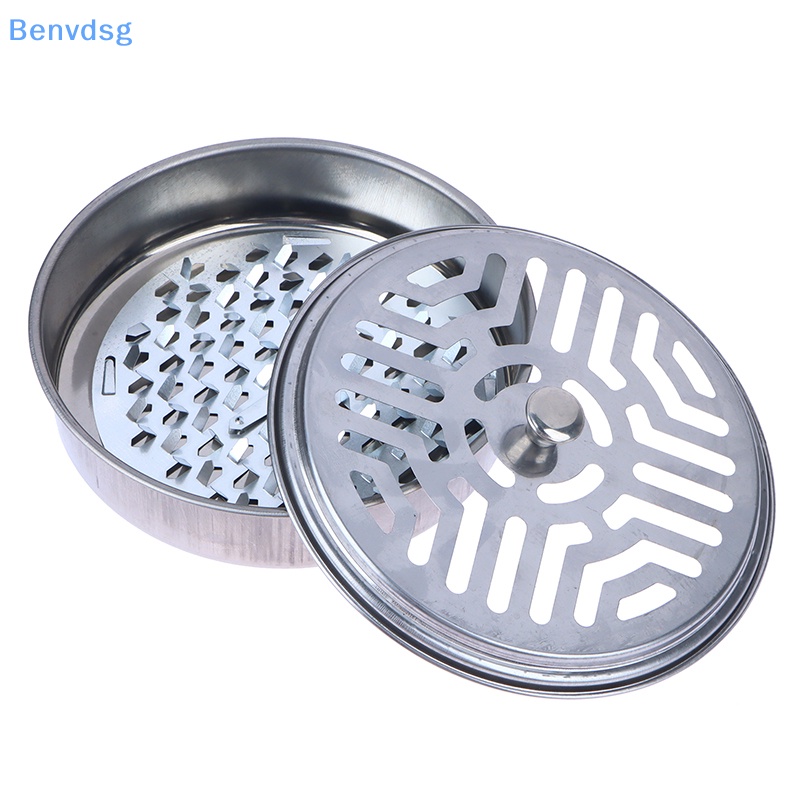 Hộp Đựng Nhang Muỗi Hình Tròn Bằng Thép Có Nắp Đậy Tiện Dụng