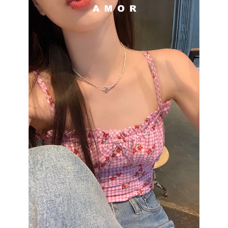 Vòng cổ Chuỗi Hạt Hình Trái Tim Phong Cách Hàn Quốc Sang Trọng