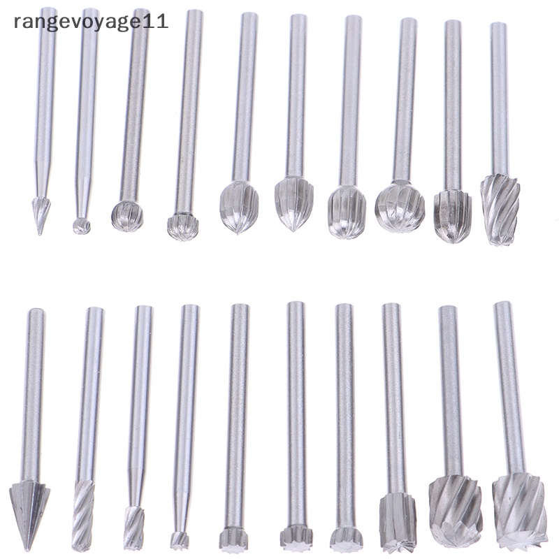 Bộ 20 Mũi Khoan Xoắn Cacbua Vonfram Kích Thước 3 * 40mm Chuyên Dụng