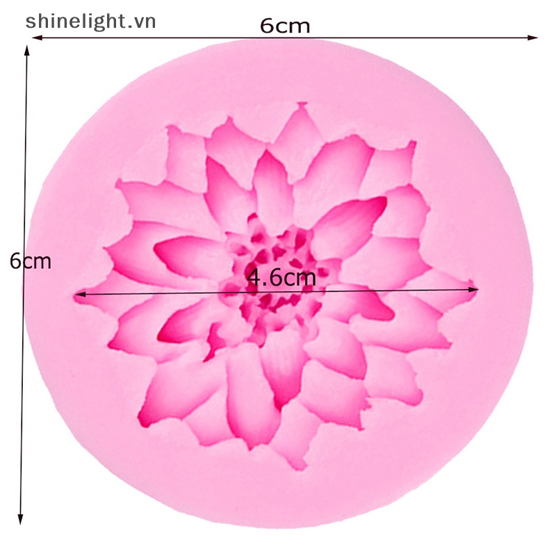 Khuôn silicone Tạo Hình Hoa Sen Trang Trí Bánh