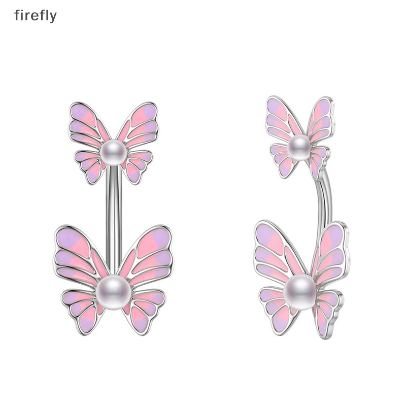 Khuyên Rốn Hình Bướm Bằng Thép Tinh Tế Cho Nữ