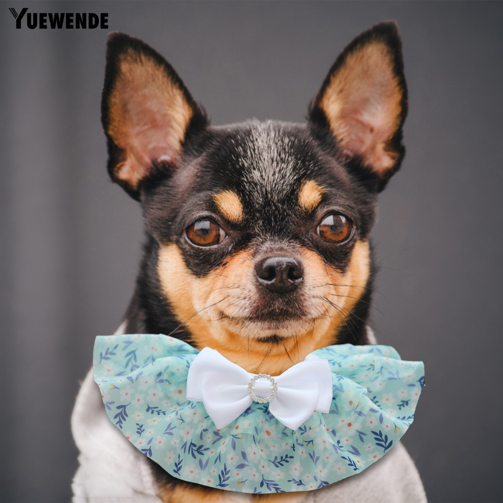 Yếm Đeo Cổ Họa Tiết Hoa Dễ Thương Cho Thú Cưng