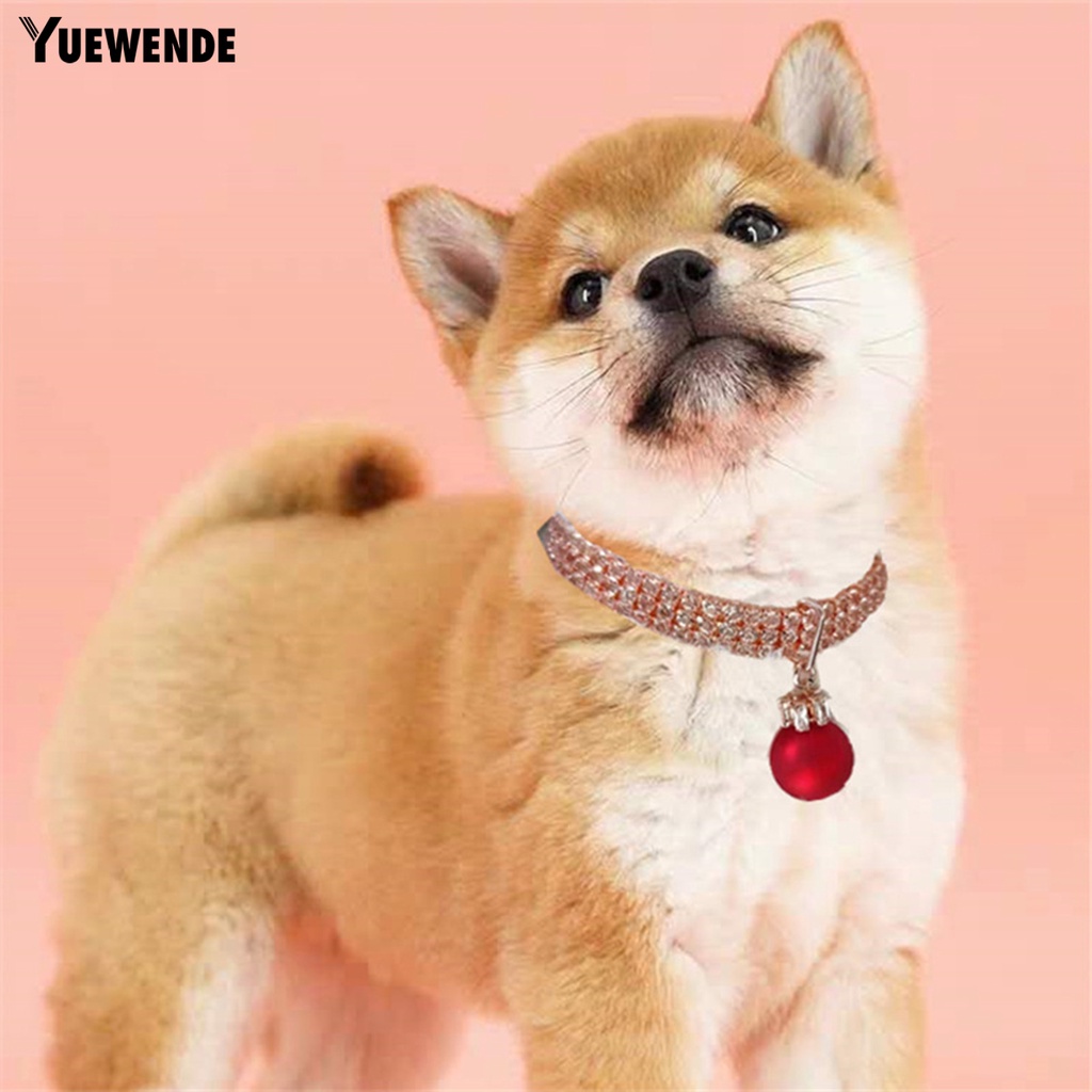 Vòng Cổ Thoáng Khí Đính Đá Lấp Lánh Dành Cho Thú Cưng YQ.E