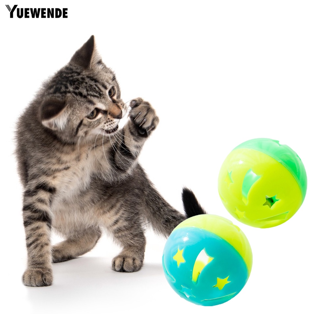 Bộ 5 Chuông Đồ Chơi YQ.E Xoay Bằng Nhựa Chống Mài Mòn Siêu Bền Thiết Kế Giải Trí Tương Tác Với Mèo Cưng