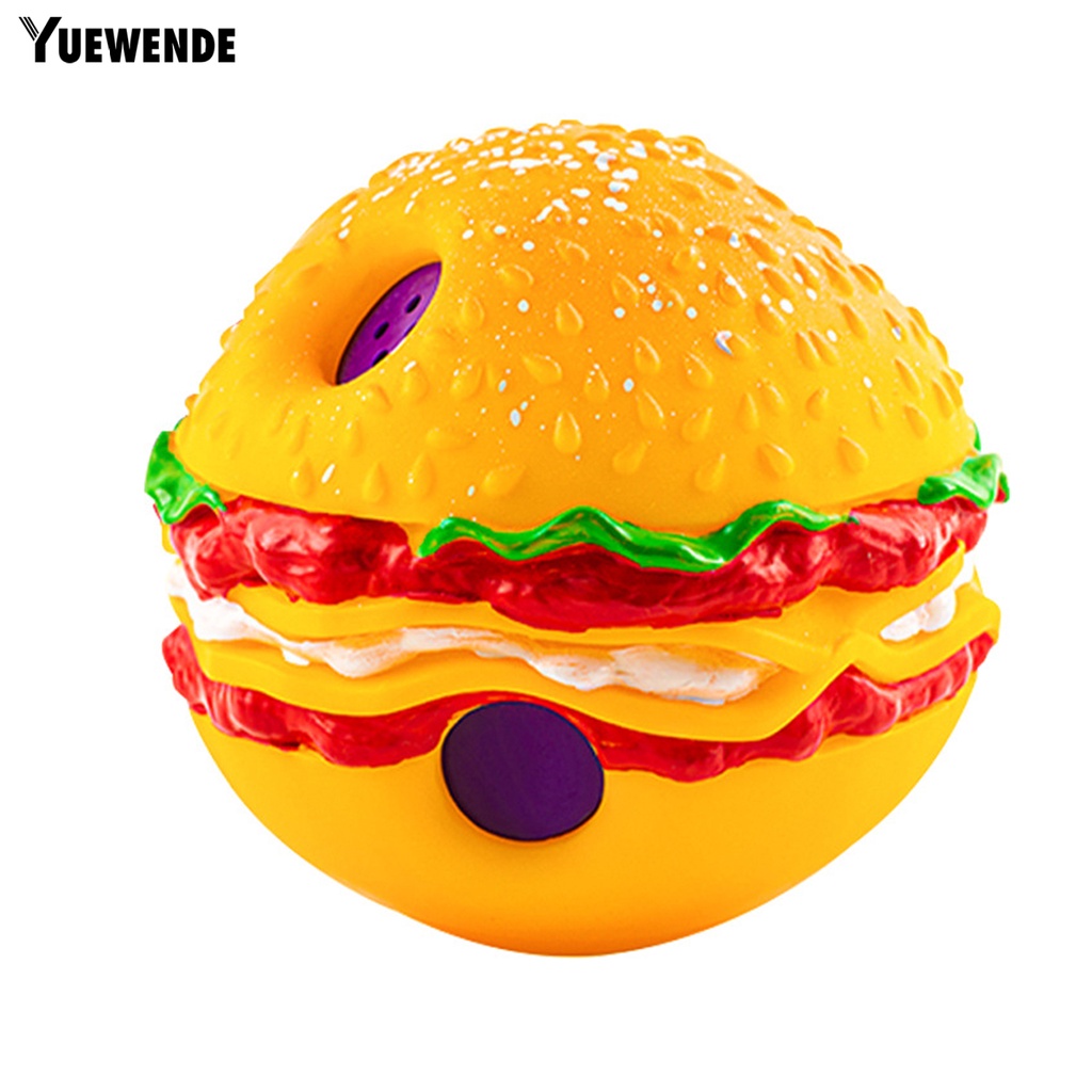 Quả Bóng Đồ Chơi Hình Bánh Burger Phát Ra Âm Thanh Vui Nhộn Cho Thú Cưng