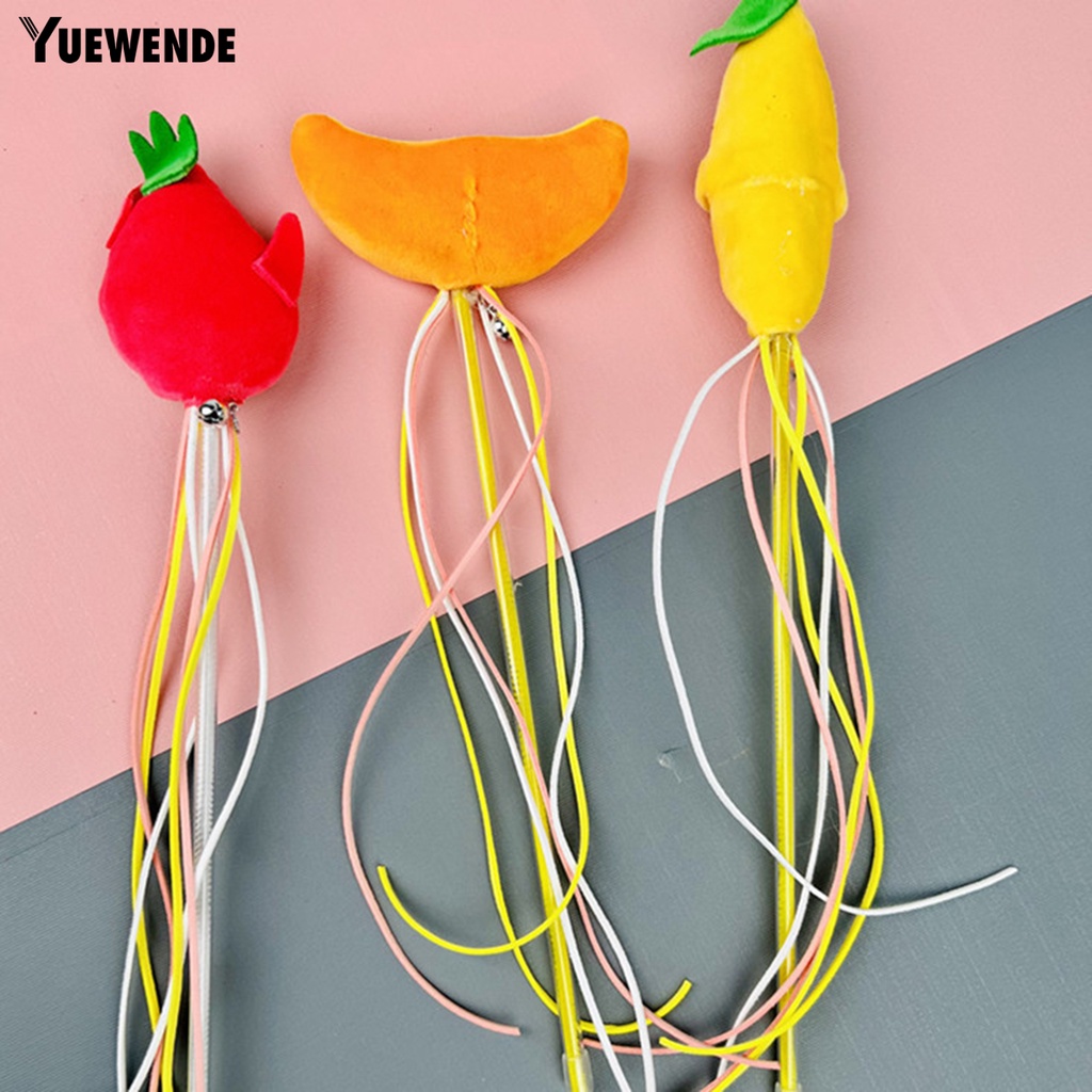 Yq.e Đồ Chơi Gậy Tương Tác Bằng Nhựa Hình Trái Cây Hoạt Hình Xinh Xắn Cho Mèo Cưng