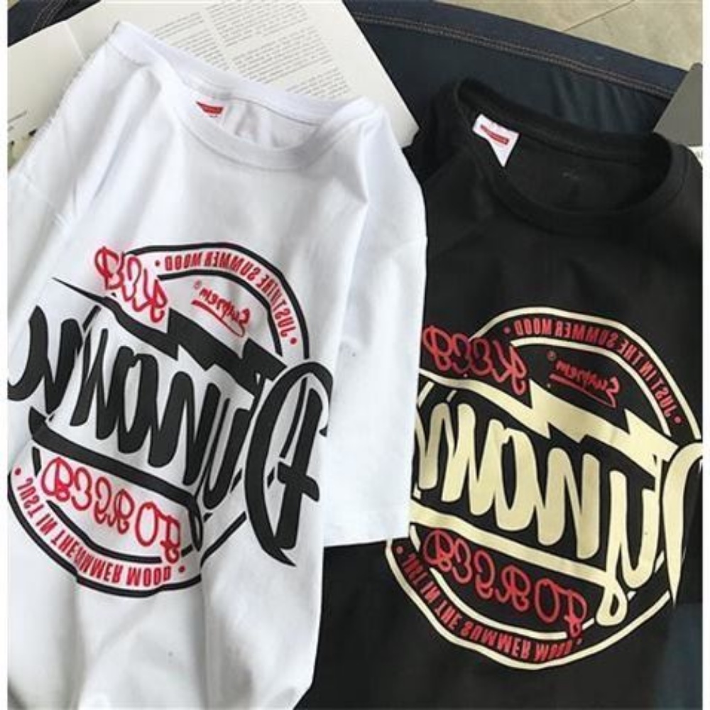 Áo Thun Tay Ngắn Dáng Rộng Phong Cách Hàn Quốc Thời Trang Mùa Hè Cho Nam