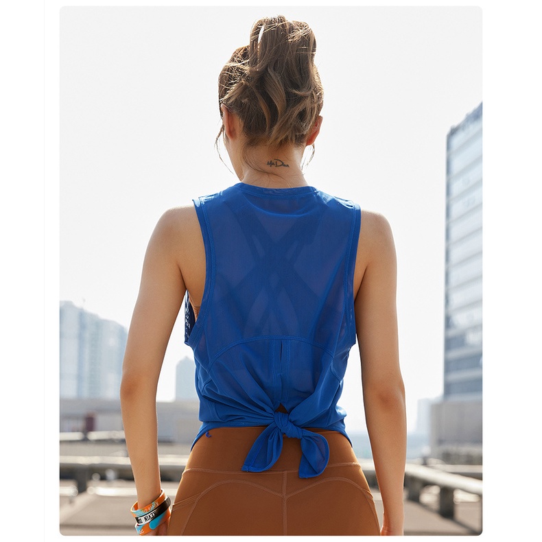 Áo Tank Top Thể Thao Phối Lưới Thoáng Mát Cá Tính