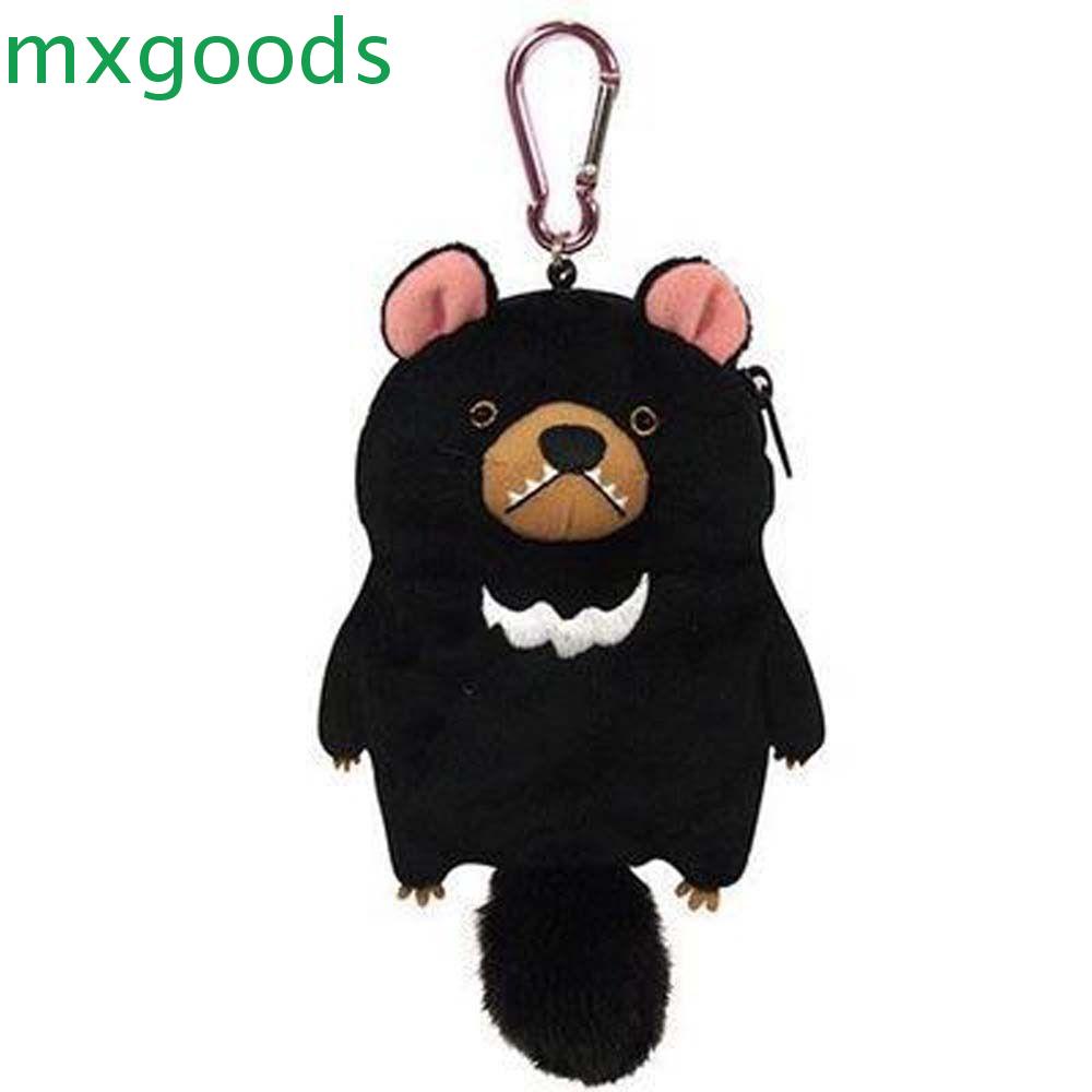 Mxgoods Túi Đựng Mỹ Phẩm Tích Hợp Móc Khóa Hình Gấu Nhồi Bông Nhỏ Nhắn