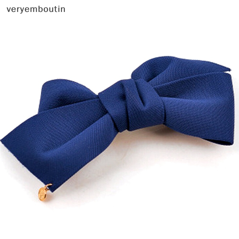 Kẹp Tóc Nơ Lớn Bằng Vải Thời Trang