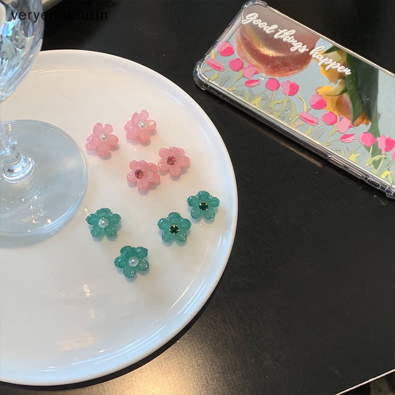 Set 5 Kẹp Tóc Hợp Kim Đính Đá Ngọc Trai Thời Trang Mùa Hè Cho Nữ