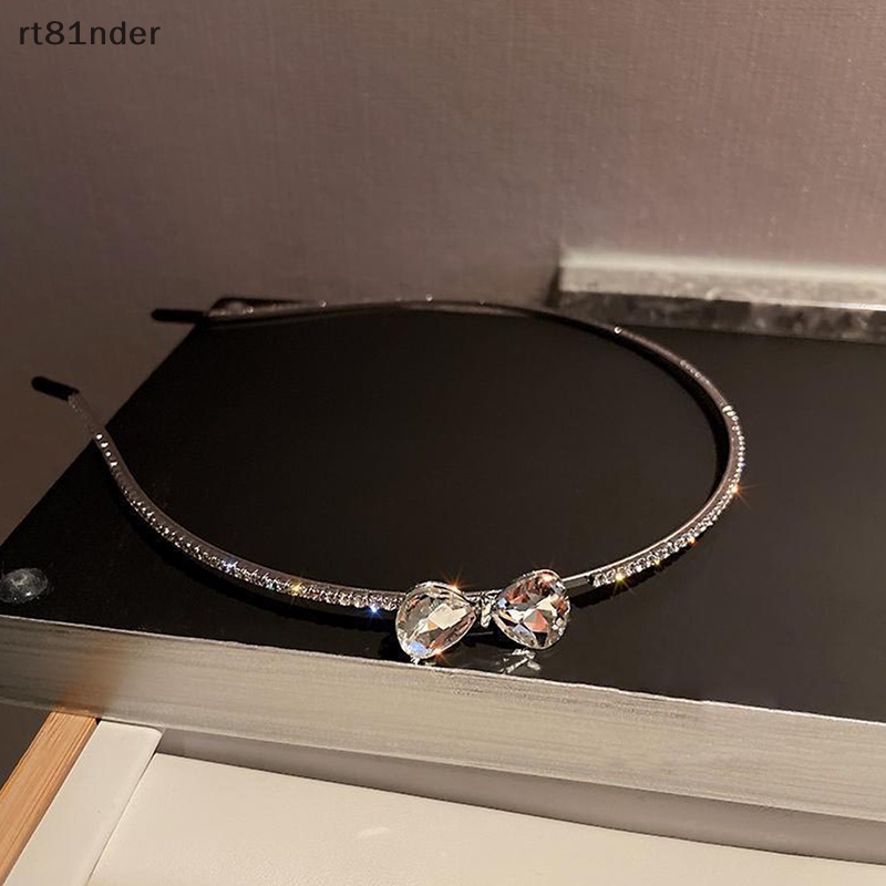 Rt Băng Đô Cài Tóc Đính Đá Pha Lê Hình Nơ Dành Cho Cô Dâu