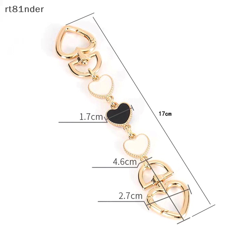 Rt Phụ Kiện Dây Xích Nối Dài Cho Túi Xách DIY Hình Trái Tim