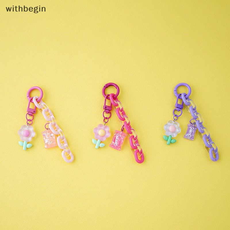 Móc Khóa Hình Hoa Tulip Nhỏ Xinh Bằng Resin Thời Trang Sáng Tạo Dành Cho Bạn Nữ n