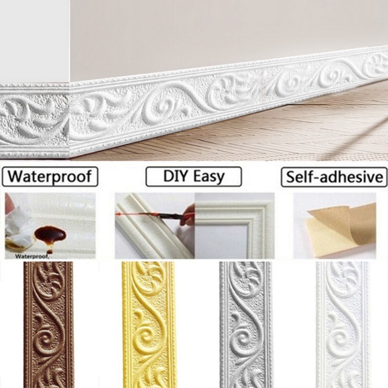 Miếng Dán Tường 3D Tự Dính Chống Thấm Nước Nhiều Phong Cách Độc Đáo Trang Trí Nhà Cửa