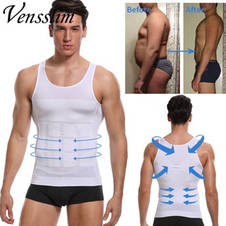 Vensslim Nam Nén Giảm Béo Body Shaper Eo Huấn Luyện Áo Tập Luyện Bụng Bụng Kiểm Soát Áo Lót