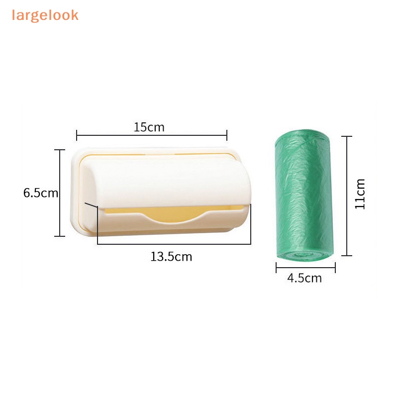 Giá Đỡ Túi Đựng Rác Gắn Tường Bằng Nhựa Màu Trơn Tiện Lợi Dành Cho Nhà Bếp Phòng Tắm