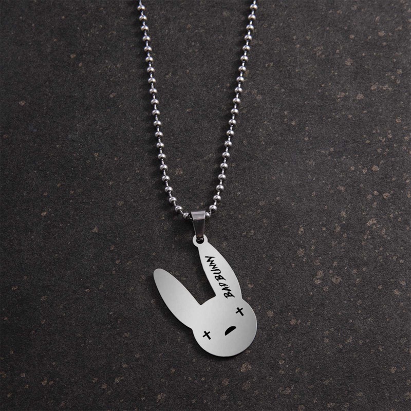 Ygt Vòng cổ Mặt Thỏ Ruffian Bằng Thép Không Gỉ Dễ Thương Dành Cho Nam Và Nữ