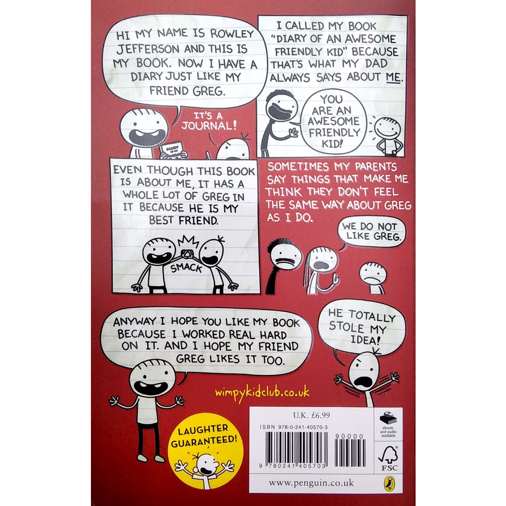 Diary Of An Awesome Friendly Kid: Rowley Jefferson's Journal