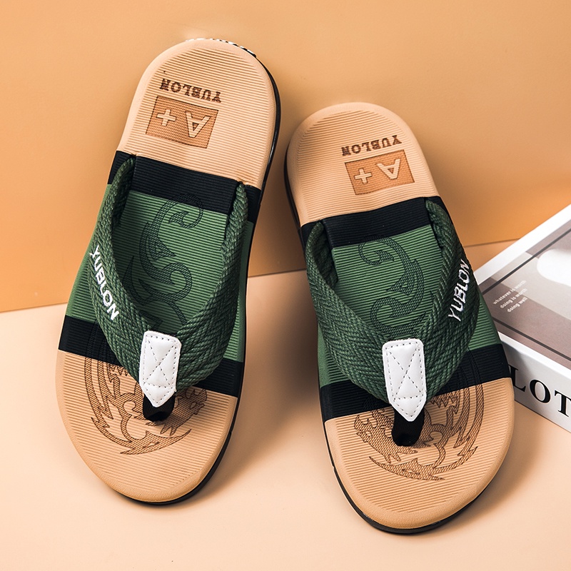 39-45 dép tông Dép chống trượt dép xốp dép đi biển giày sục nam tông nam thoáng khí dép nam