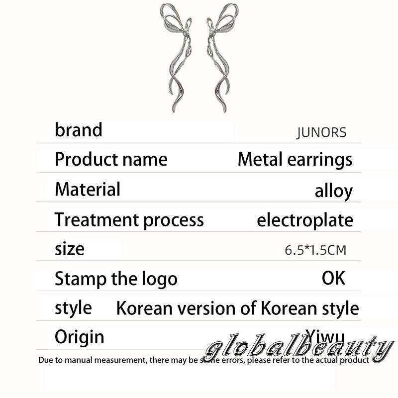 Bông Tai Hình Nơ Bằng Hợp Kim Tinh Tế Dành Cho Nữ