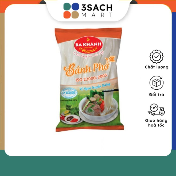 Bánh Phở Ba Khánh (Túi 500g)