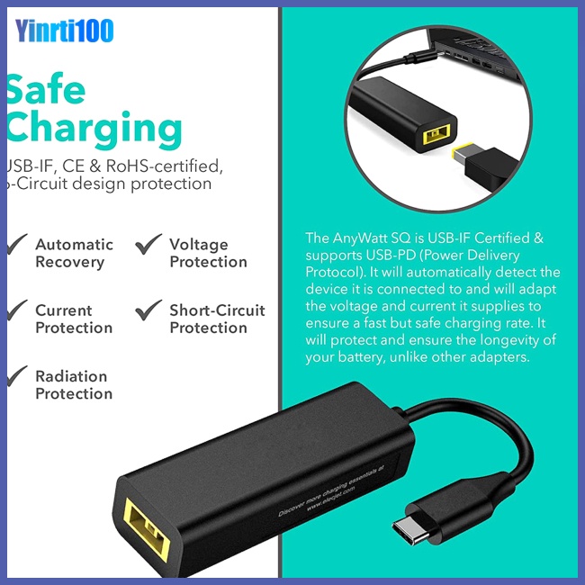 Đầu Chuyển Đổi Nguồn PD DC5.5 Sang Cổng Type-c 7.9 7.4 Đa Năng Tiện Dụng