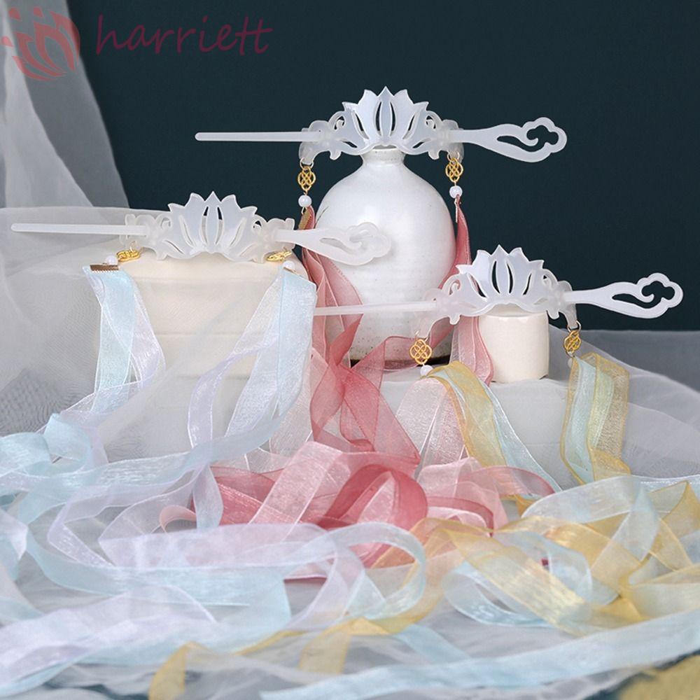 Trâm Cài Tóc Đính Ruy Băng Tua Rua Phong Cách Trung Hoa Cổ Điển Cho Cô Dâu