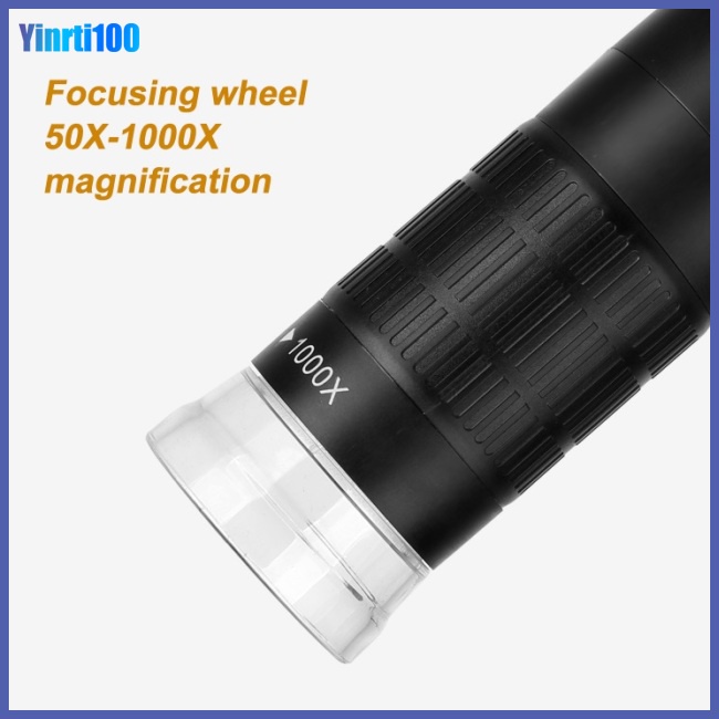 Kính Hiển Vi Kỹ Thuật Số Yinrti 3 Trong 1 Usb Phóng Đại 8led Xoay 360 Độ Cho Điện Thoại