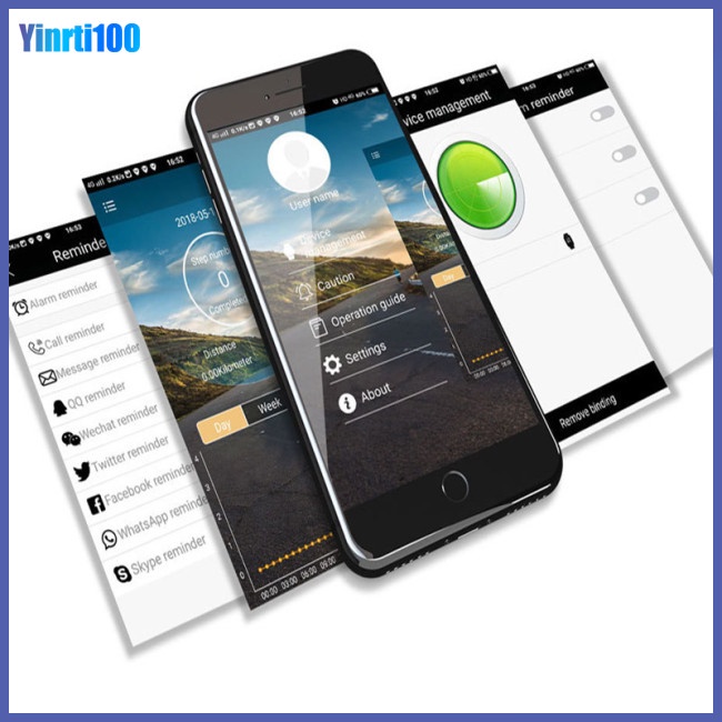 Đồng Hồ Thông Minh Yinrti MK28 Chống Nước Theo Dõi Sức Khỏe 12 Tháng Kết Nối Bluetooth