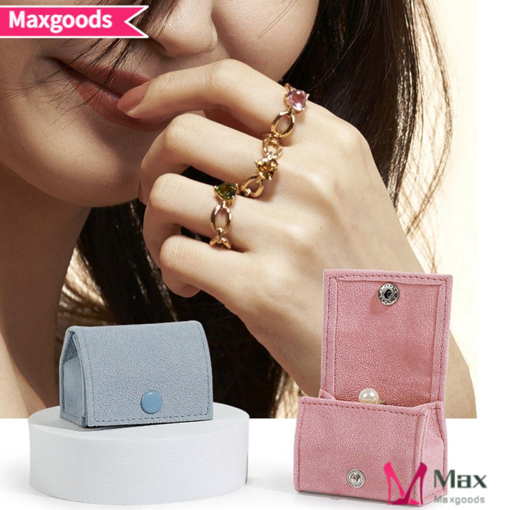 MAXG Hộp Đựng Trang Sức Mini Bằng Nhung Sang Trọng