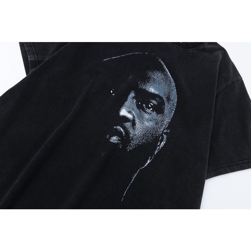 S-aint- Áo Thun Đen Tay Ngắn In Hình Ca Sĩ Rap Đường Phố Cao Cấp Thời Trang Cho Nam Và Nữ Jktsyrt