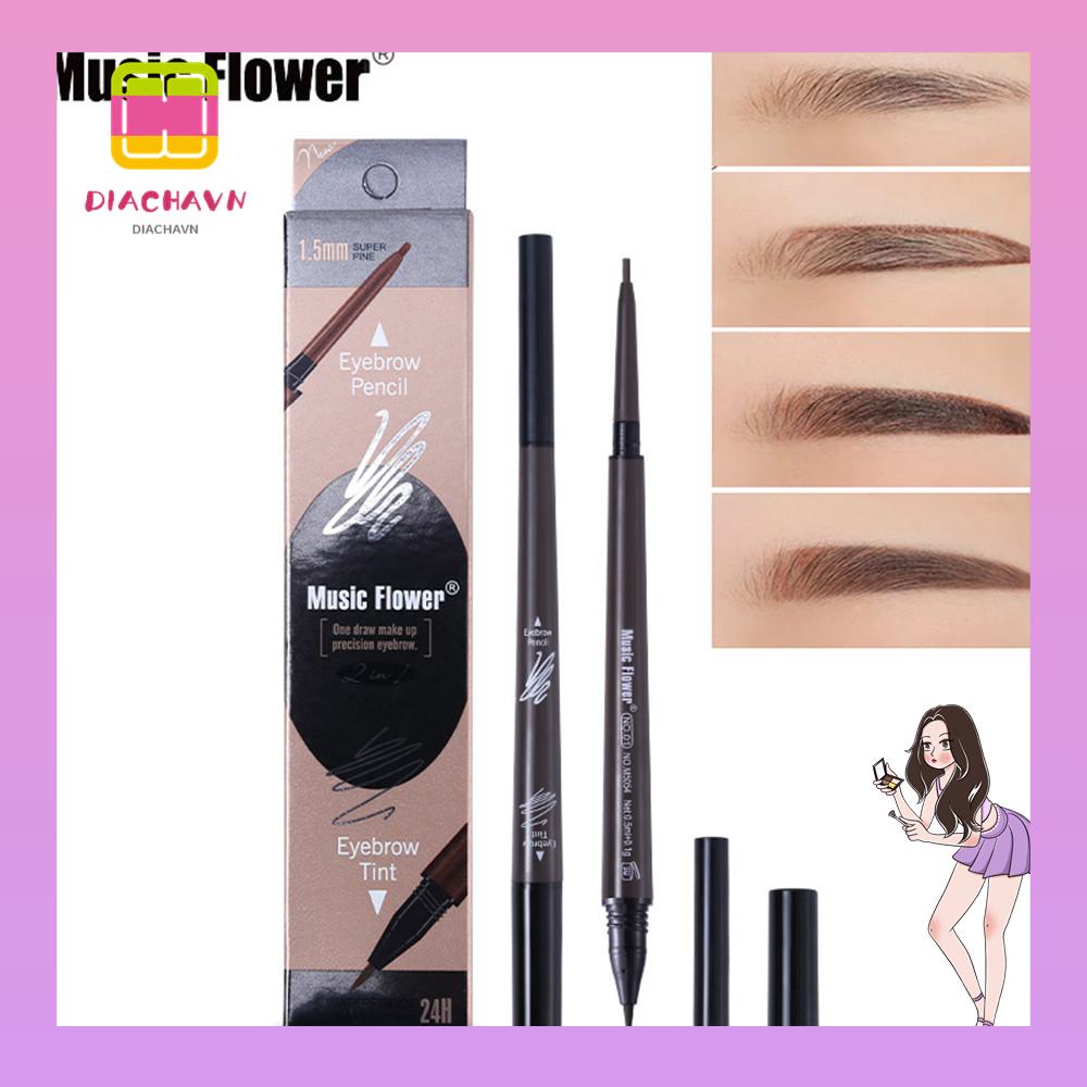 Bút Kẻ Lông Mày Dạng Lỏng Thiết Kế Hai Đầu Chống Thấm Nước