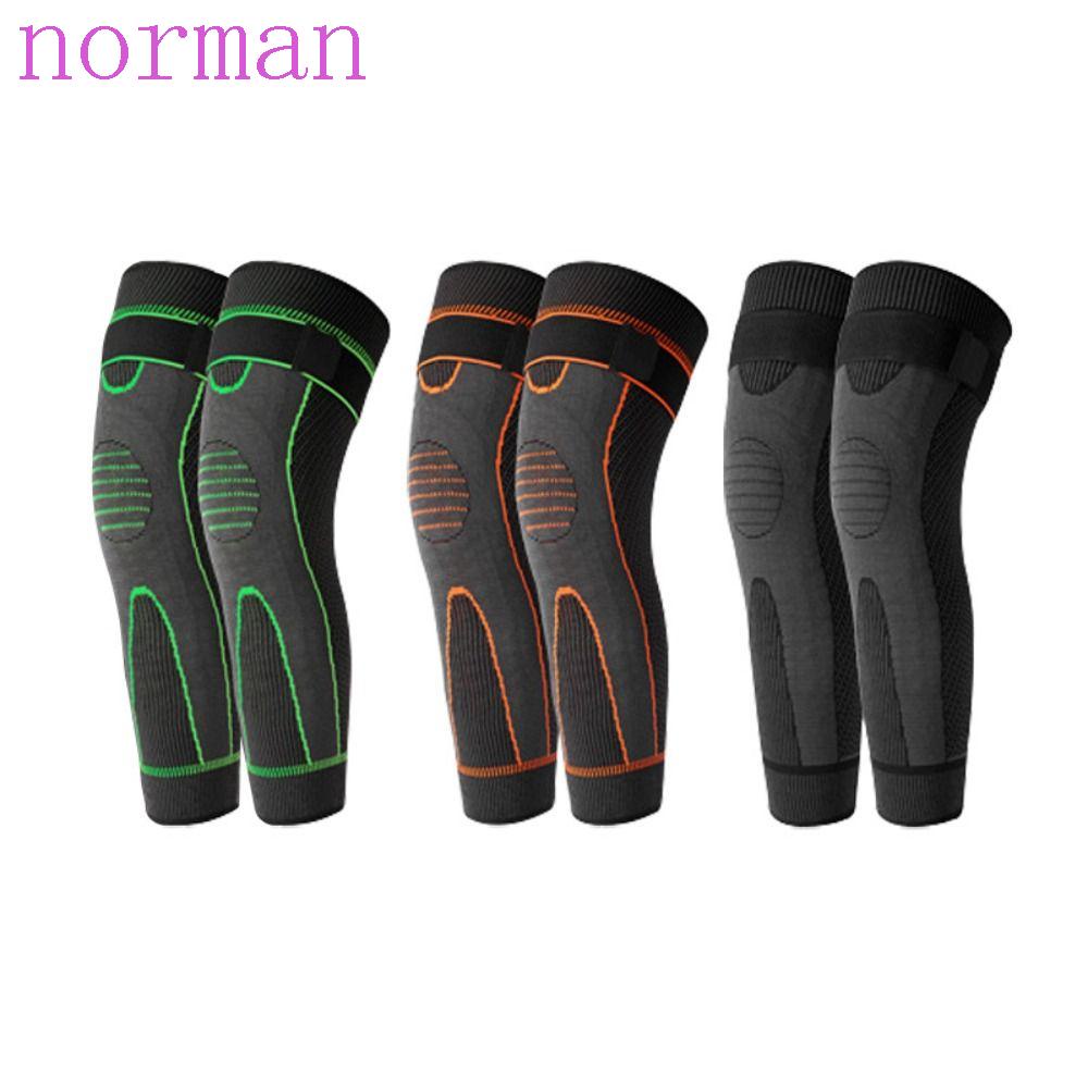 Norman Đệm Bảo Vệ Đầu Gối Dài Đến Gối Bằng Nylon Họa Tiết Kẻ Sọc Cho Nam Nữ